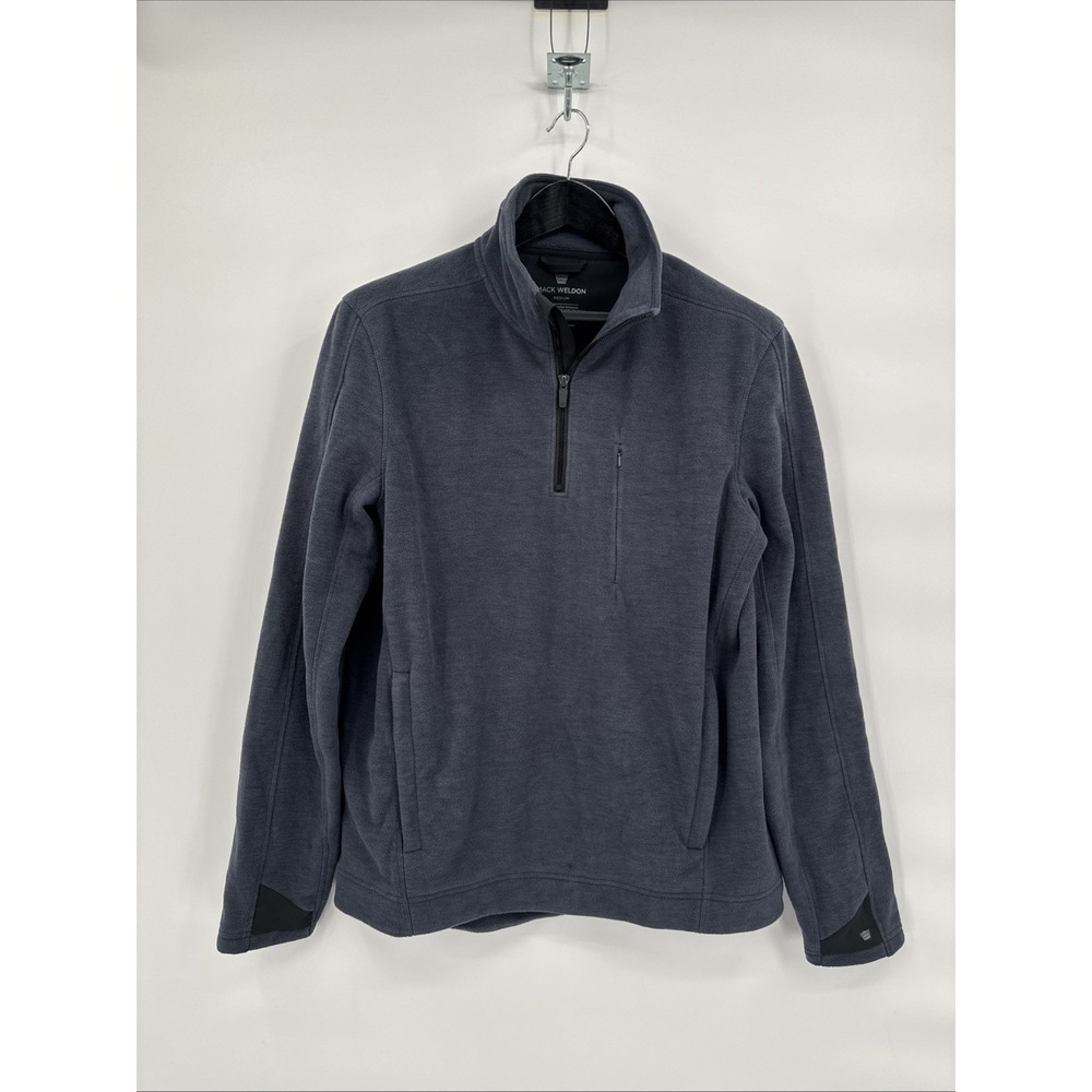 Mack Weldon Fleece 1/4 Zip RN 137077 Men's Size M Blue/Gray Eco Friendly EUC